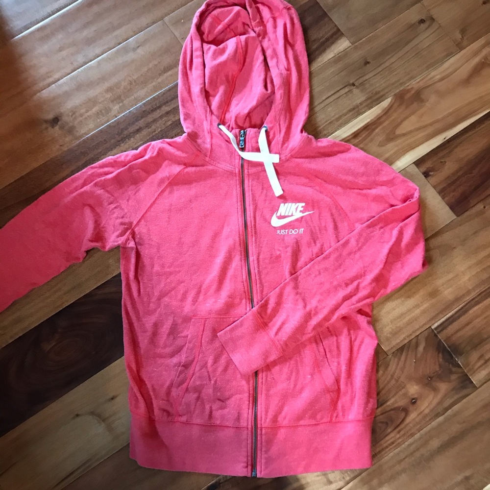 Nike zip up hooded sweatshirt